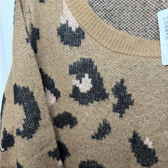Torrid NWT Womens Size 3 Brown Leopard Print Sweater - Picture 3 of 6